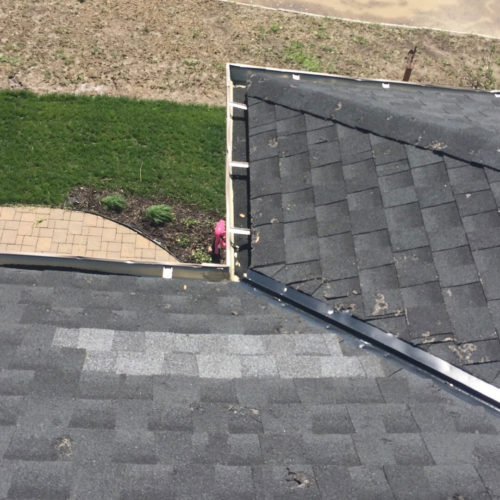 Hail damaged roof