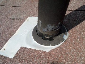 Plumbing boot flashing for repair