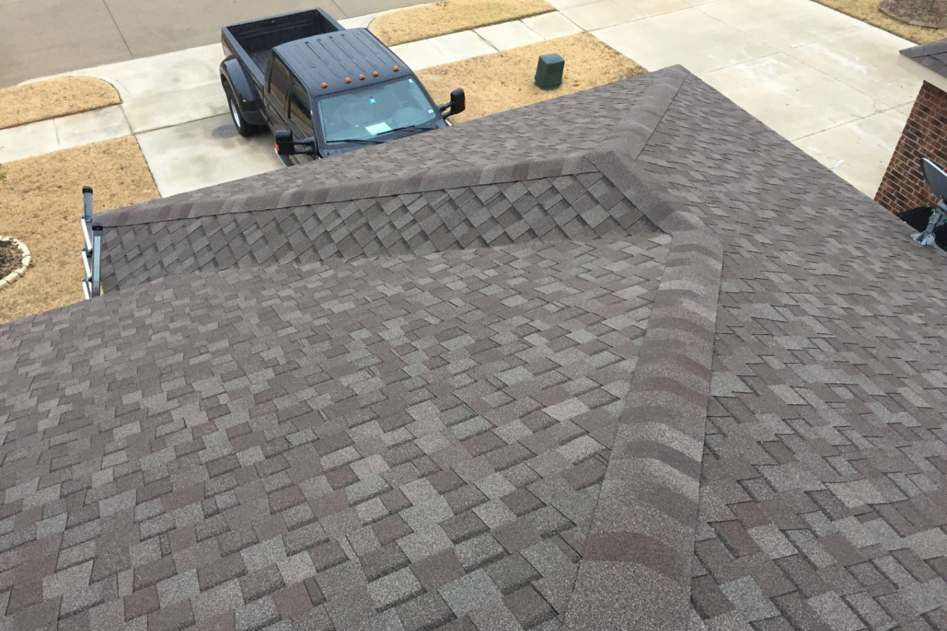 Finished roof on local home